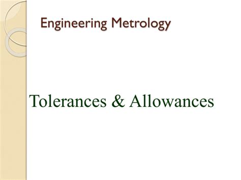 Metrology