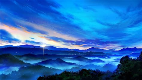 Anime Mountains Wallpapers - Top Free Anime Mountains Backgrounds - WallpaperAccess