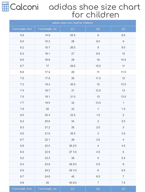 Inclined border Bitterness adidas shoe size conversion chart Shabby Repel Everyone