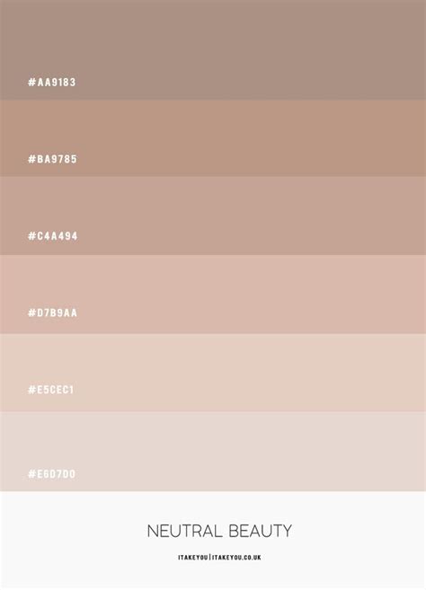 Neutral Color Scheme – #ColourPalette 49 | Nude color palette, Hex color palette, Color schemes ...