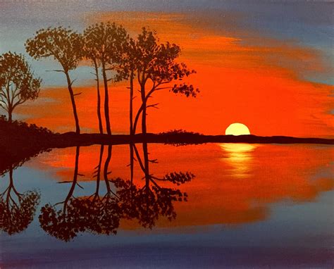 How To Paint Sun Reflection On Water – View Painting