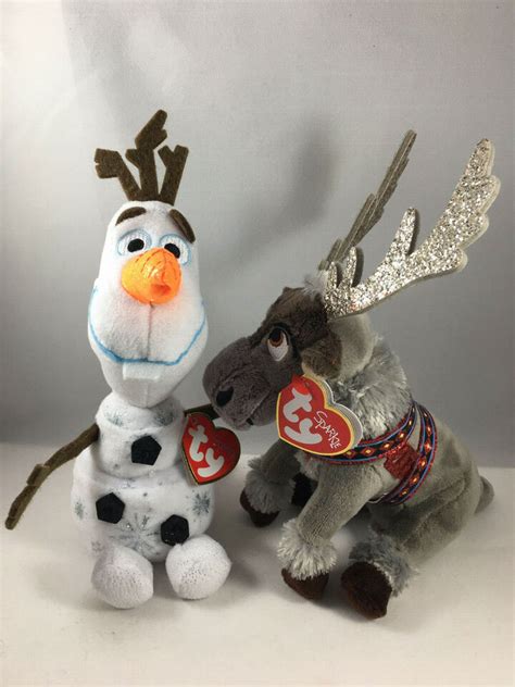 TY OLAF & SVEN (2019 Disney Frozen 2) (7.5 Inch) Beanie Baby Plush Animal MWMTs | eBay