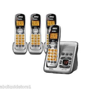 Uniden D1484 4 DECT Cordless Phone 4 Handsets Answering Spkrphone Wall Mount | eBay