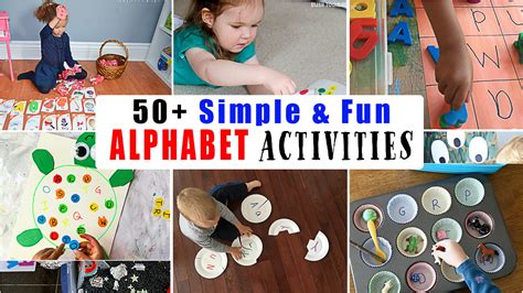 50 Easy Alphabet Activities for Preschoolers - Happy Toddler Playtime