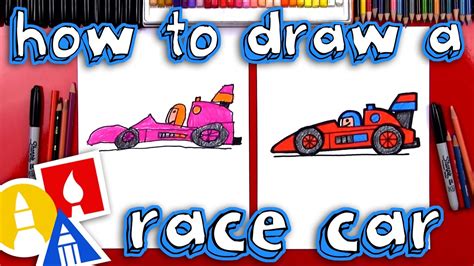 How To Draw A Race Car (For Young Artists) - YouTube