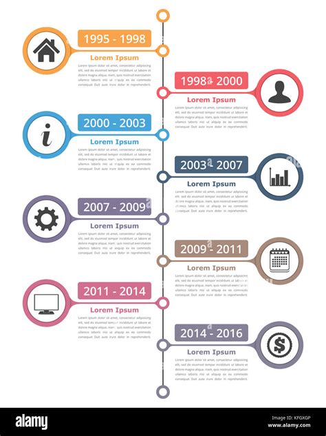 Vertical Infographic Timeline Template