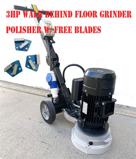 3HP Walk-Behind 2200W 10" Electric Concrete Floor Grinder Surface w/3 Blades – EconoSuperStore