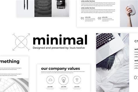 FREE Minimal PowerPoint Template :: Behance