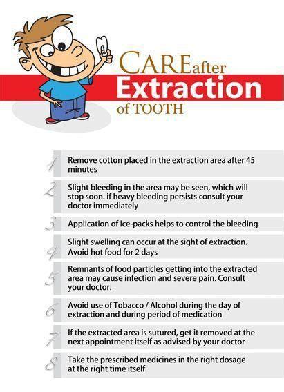 Care after extraction of tooth | Zahnheilkunde, Karies