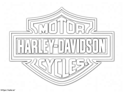 Harley Davidson Logo coloring page