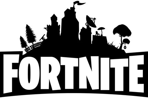 Fortnite Logo Black and White PNG Image - PurePNG | Free transparent CC0 PNG Image Library