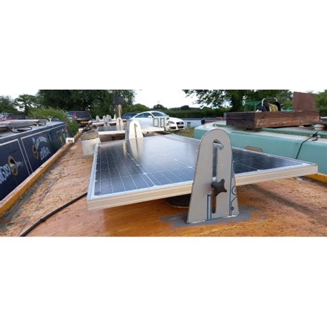 Boat Solar Panel Tilting Mounting Bundle - Stainless Steel Swivel Brackets - NOTE optional tool ...