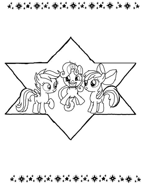 my little pony cutie mark crusaders coloring page by starblazebatpony on DeviantArt