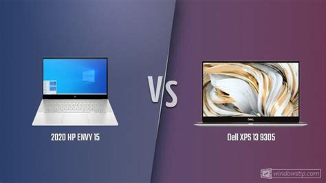 2020 HP ENVY 15 vs. Dell XPS 13 9305: Full specs comparison