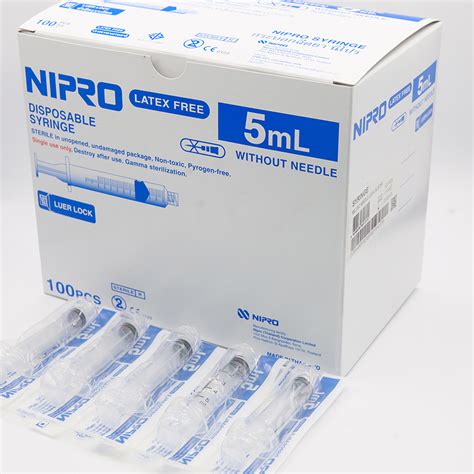 Nipro Disposable Syringes 10ml Luer Slip without needle Sterile 1 Box (100 pcs) – sea-hill.co.th