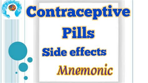 Side effects of Oral Contraceptive Pills (OCPs) Mnemonic | MedSurvival - YouTube