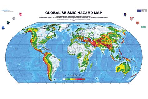 ESA - Seismic hazard map