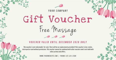 Spa Gift Voucher Template | PosterMyWall