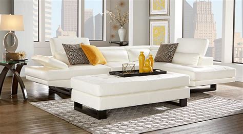 Rooms To Go White Sectional - LachlanLovett