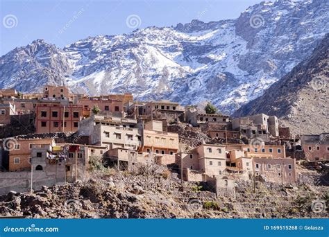 Amazing Berber Village Located in High Atlas Mountains, Morocco Stock Photo - Image of city ...