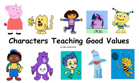 Characters Teaching Good Values by dev-catscratch on DeviantArt