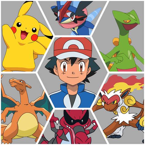 Ash Ketchum's team by NikoSatoshiketchum on DeviantArt