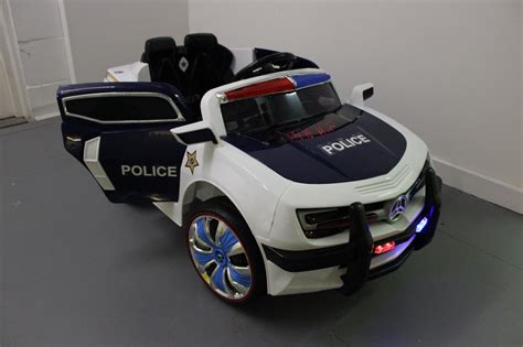 Kids Electric Ride On Police Car 12V