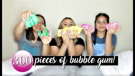 BUBBLE GUM CHALLENGE!!!! - YouTube