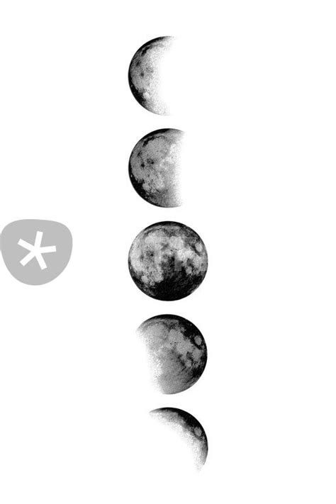 "MOON PHASES" Graphic/Illustration art prints and posters by nordik - ARTFLAKES.COM