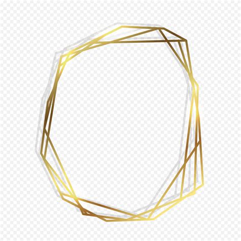 Gold geometric frame 667118 Vector Art at Vecteezy