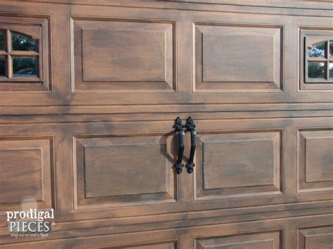 Faux Wood Garage Door Tutorial - Prodigal Pieces