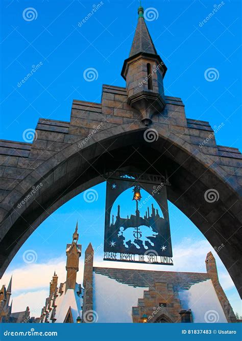 Beautiful Hogsmeade Village Editorial Stock Photo - Image of asia, building: 81837483