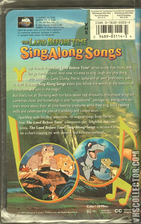 The Land Before Time: Sing Along Songs & More Sing Along Movies » MiscRave