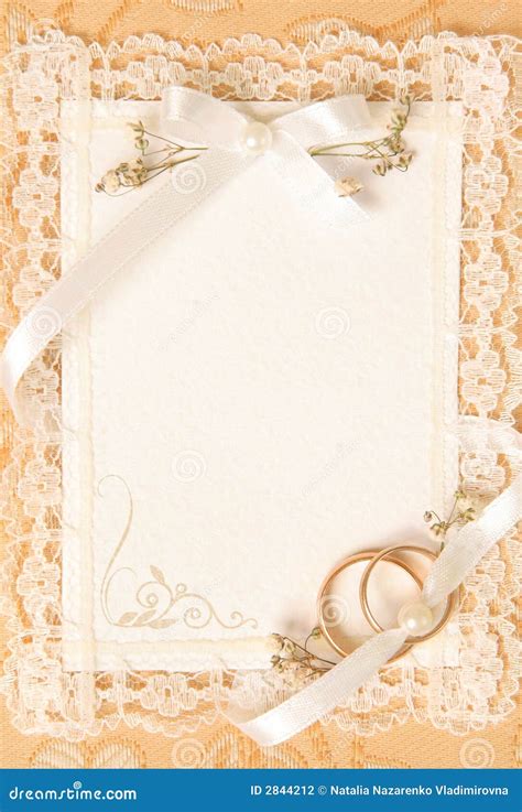 Wedding Invitation Card Stock Photography - Image: 2844212