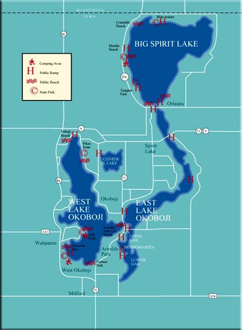 Map Of Spirit Lake Iowa - Draw A Topographic Map