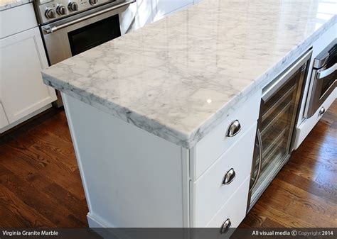 Carrara Marble Kitchen Countertops – Virginia Marble & Granite | Residential & Commercial ...