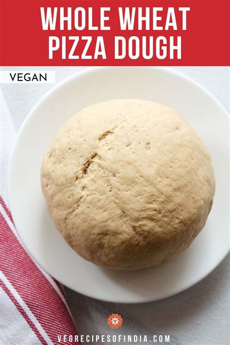 100% Whole Wheat Pizza Dough (Vegan & Foolproof Recipe)