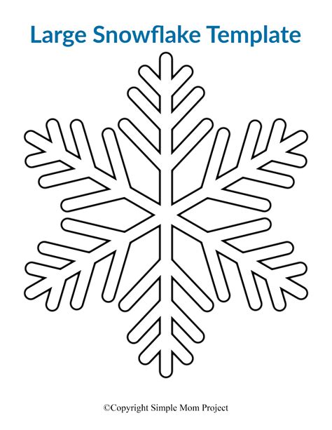 Printable Large Snowflake Template 7.png - Google Drive | Snowflake template, Snowflake coloring ...