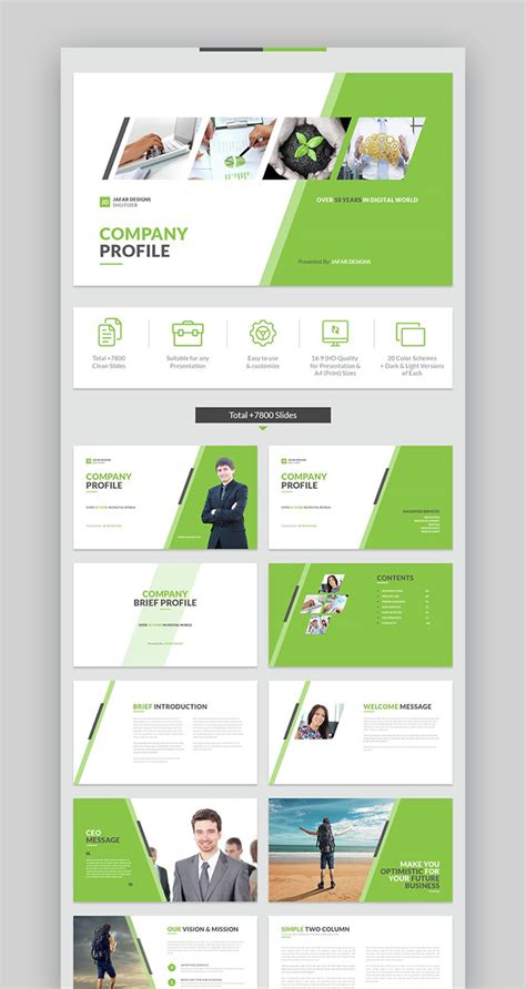 Company Profile Template Powerpoint