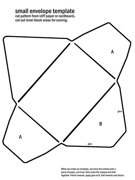 an envelope is shown with the instructions to make it