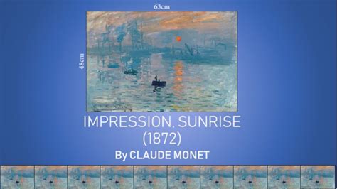 Analysis Slideshow of Artwork Impression, Sunrise by Claude Monet • Teacha!