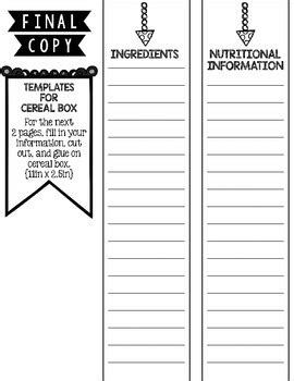 Printable Template Png Printable Cereal Box Template - musicforruby