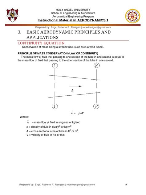 Basic Aerodynamic Principles - AERODYN1 Part 1 | PDF | Fluid Dynamics | Aerodynamics