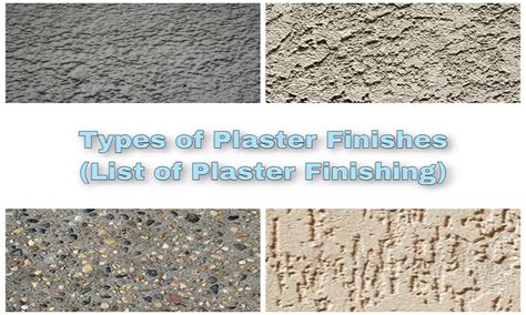 Types of Plaster Finishes (List of Plaster Finishing) – Mastercivilengineer