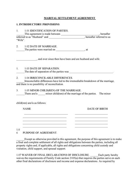 43 Official Separation Agreement Templates / Letters / Forms ᐅ TemplateLab