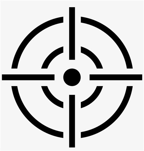 Crosshair Target Icon - Accuracy Icon Png - Free Transparent PNG Download - PNGkey