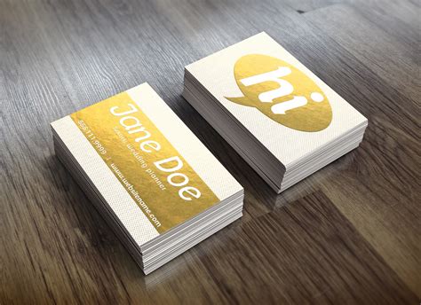 Gold Foil Dotted Business Card ~ Business Card Templates ~ Creative Market