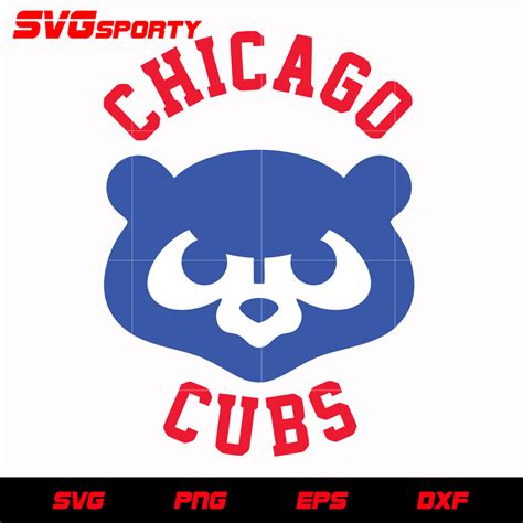 Chicago Cubs Text Logo 3 svg, mlb svg, eps, dxf, png, digital file for – SVG Sporty