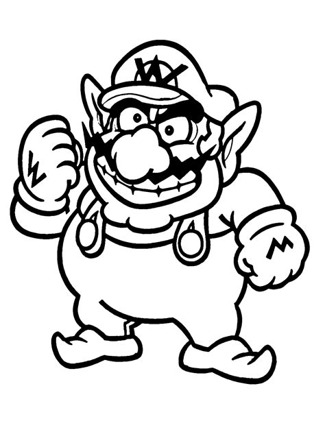 Wario Coloring Pages Printable for Free Download