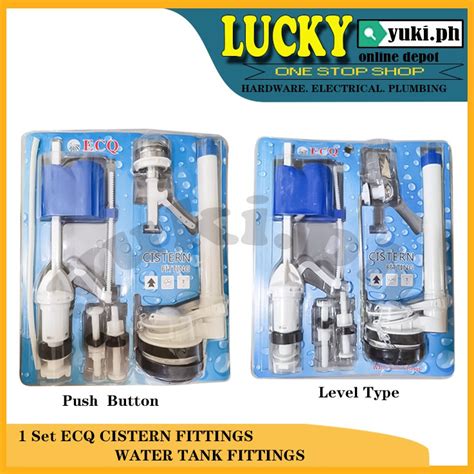 1 SET ECQ CISTERN FITTINGS WATER TANK FITTINGS FOR TOILET FLUSH | Shopee Philippines